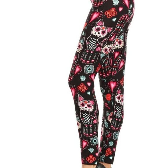 LEGGINGS DEPOT Cat Animal Print Full length Leggings Size 18-26 NWT - Picture 3 of 6